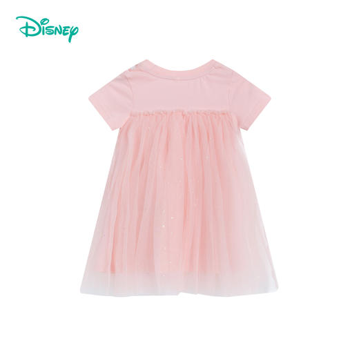 迪士尼【圆领网纱公主裙】夏季儿童裙子女童短袖连衣裙粉色米妮裙礼服裙232DQ0270 商品图2