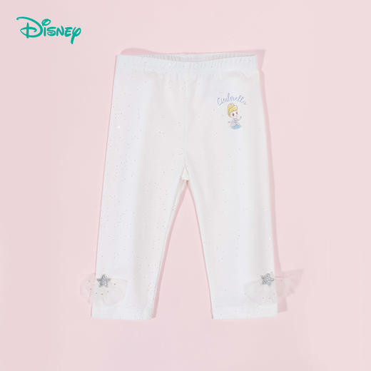 迪士尼【冰爽七分裤】女童打底裤小童外穿夏天裤子儿童宝宝小女孩空调裤232DK0596 商品图4