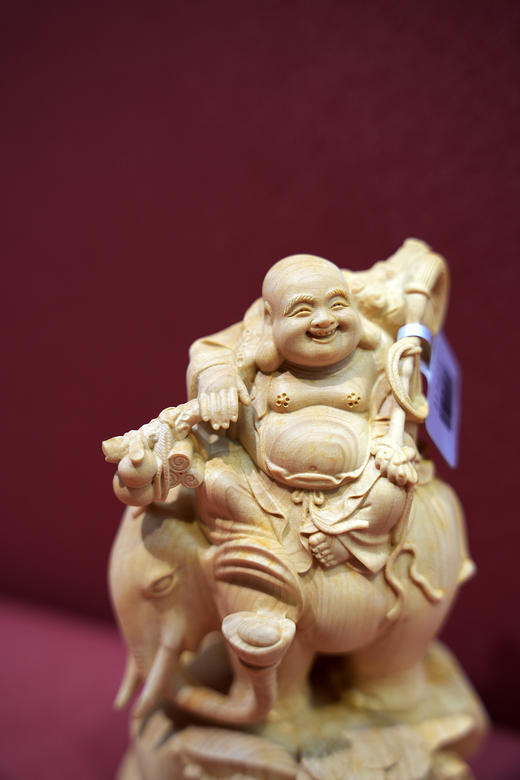吉祥弥勒°黄杨木雕摆件 商品图4