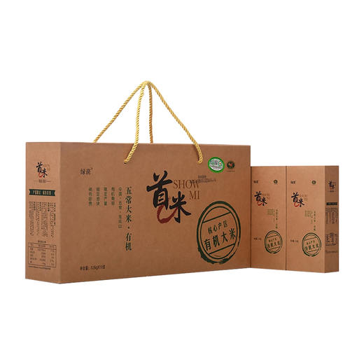 首米 五常大米 有机稻花香大米 5kg 有机牛卡礼盒 商品图9