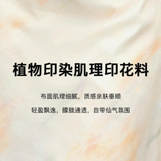 OLrain欧芮儿新中式连衣裙女夏季2024年新款国风印染立领开衩长裙 商品图2