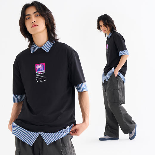 City Pop Sorona 肤感T恤（黑白两色可选） 商品图2