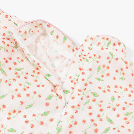 迪士尼【国潮&旗袍风】女童旗袍裙连衣裙夏季款轻薄透气满印格纹淑女裙232DQ0234 商品图6