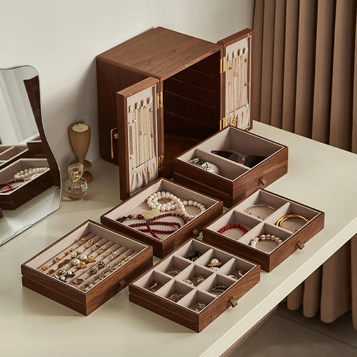 初心| 复古双开门首饰柜 商品图2