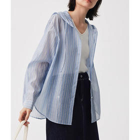 裁缝学苑AQ294防晒衬衫纸样女装春季新款落肩连帽上衣衬衣服装打板