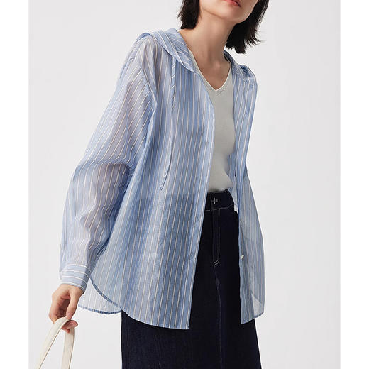 裁缝学苑AQ294防晒衬衫纸样女装春季新款落肩连帽上衣衬衣服装打板 商品图0