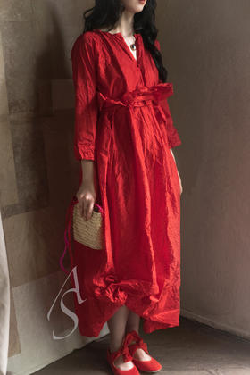 Daniela Gregis  石榴红/象牙白/深蓝色蝴蝶结系带芭蕾鞋