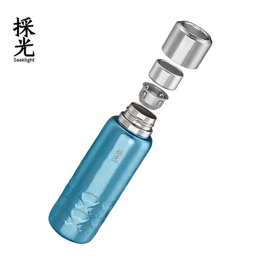 採光 纯钛焖泡保温杯 网红茶水分离泡茶水杯男女便携养生商务礼品 商品图7