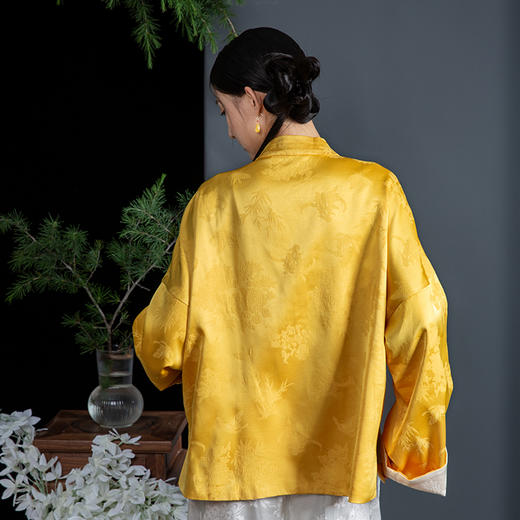  2024新款新中式国风双面穿立领WL240031 外套 商品图0