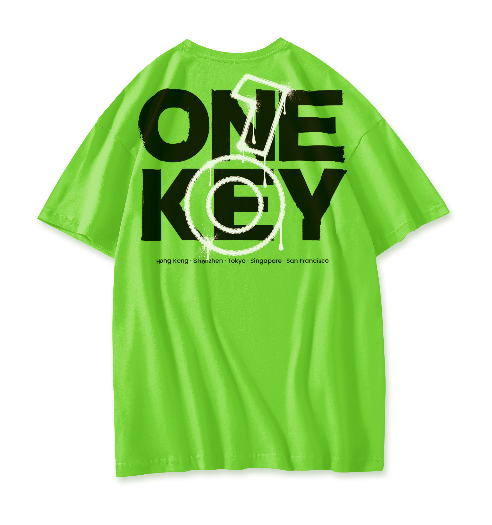 OneKey 品牌经典绿色T恤