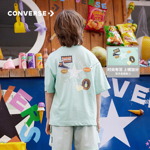 CONVERSE 夏 大童小童 儿童童装T恤 CNVN-TE-G053 商品图11