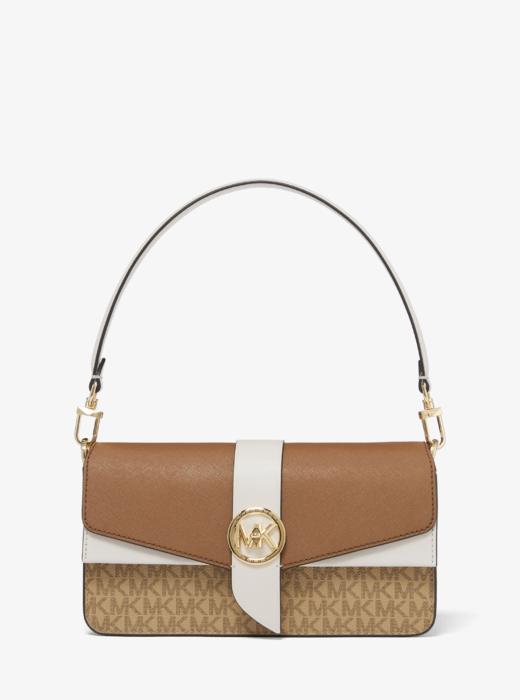 【MK】MICHAEL KORS Greenwich 中号老花单肩包 商品图0