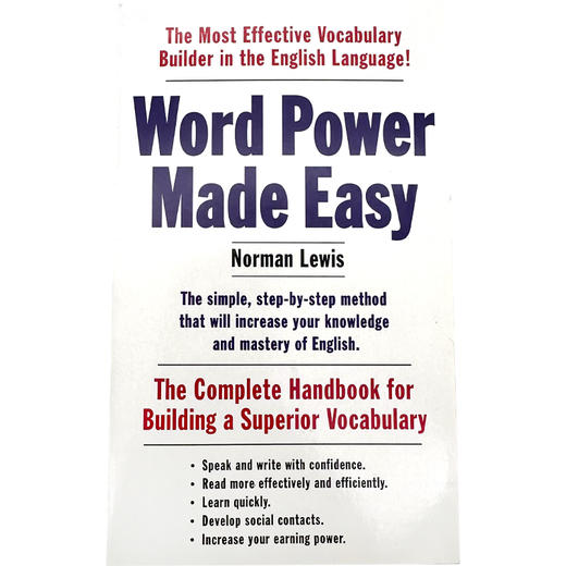 微瑕 wordpower 单词的力量Word Power Made Easy英文原版可搭英英韦氏词根字词典merriam webster vocabulary builde 商品图3