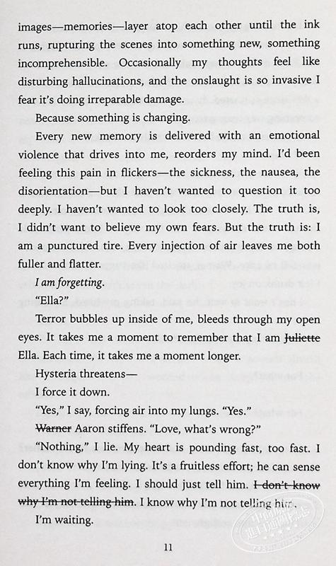 【中商原版】Shatter Me系列 第6部 想象 Imagine Me 英文原版 Tahereh Mafiis 奇幻浪漫爱情小说 商品图8