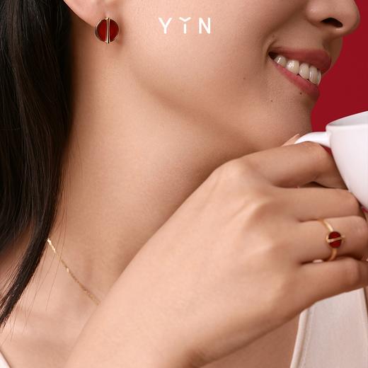 「因」系列 黄金比戒指 红玉髓黑玛瑙 商品图4