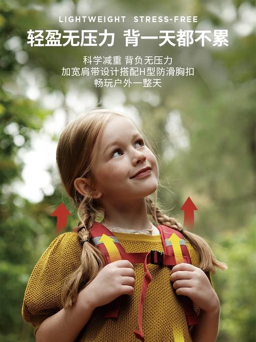 zoyzoi儿童书包🎒幼儿园女孩男孩宝宝双肩女童包包 外出小背包可爱包包  轻盈无压力宝宝背一天都不累！科学减重背负，小孩收纳轻松！ 商品图5