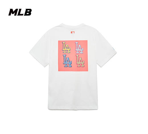 MLB男女情侣艺术印花logo运动撞色T恤百搭23春夏新款3ATSL0233 商品图4