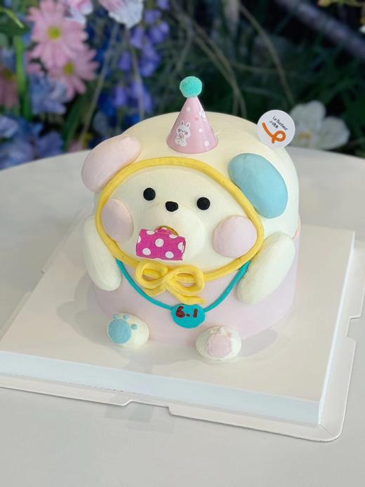 六一吹哨小熊·奶油蛋糕 商品图0