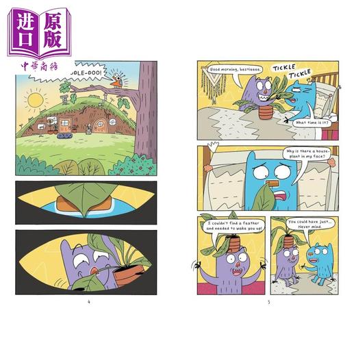 【中商原版】英文原版桥梁漫画 考拉袋熊冒险记2册 Wombats 1-2 Go To Wizards Wharf Go Camping 儿童图画图像小说故事书 商品图4