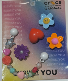 crocs 卡骆驰 智必星 饰品假日花花五件套10013644