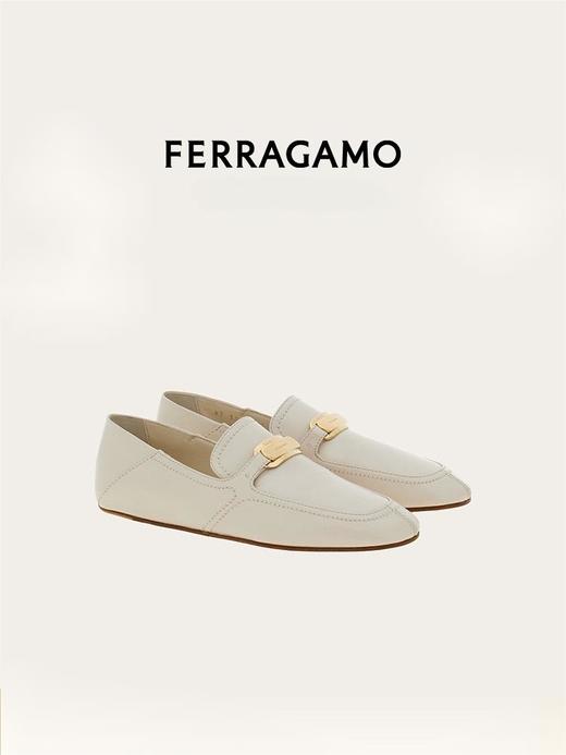 【特价商品不退不换】FERRAGAMO 菲拉格慕 莫卡辛鞋女  0773087-002 .【鞋底有膜，试穿小心】（暂无品牌物料包装） 商品图0