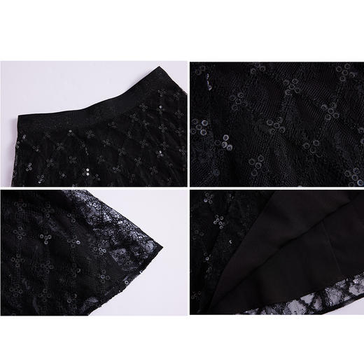 司歌刺绣半裙网纱修身伞裙C891017X 商品图1