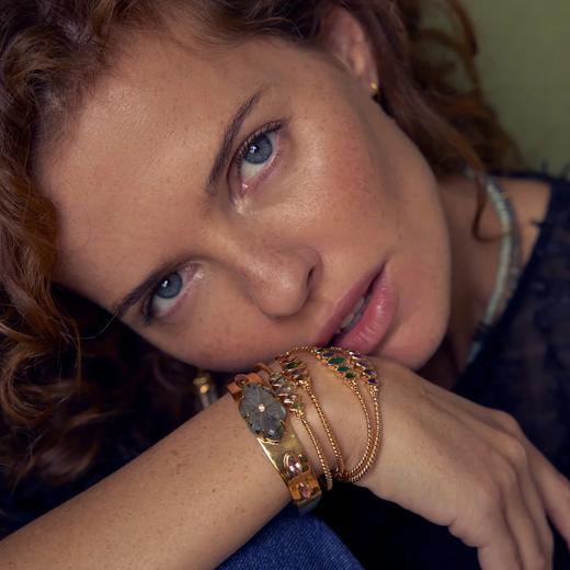 订购6周到｜Leticia Ponti-Manchette Camila-拉长石 手镯［法国设计师］ 商品图1