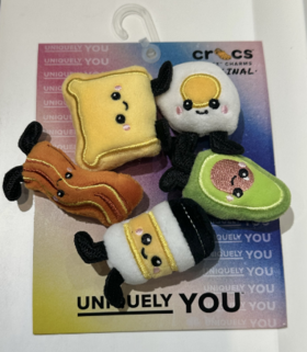 crocs 卡骆驰 智必星 饰品绒毛食物五件套10013249