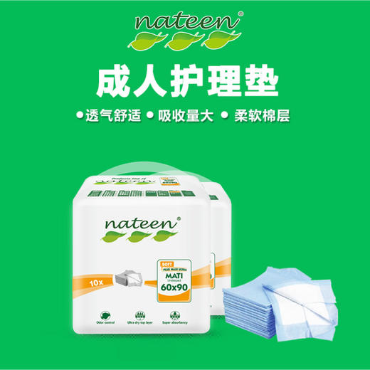 【一般贸易】比利时 那特恩（nateen）成人产妇护理垫 10片/包 商品图1