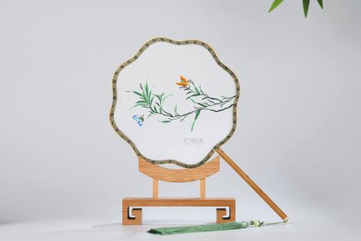 蜀绣双面宫扇-蝶双飞图 商品图1