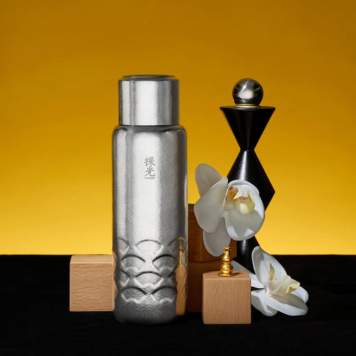 採光 纯钛焖泡保温杯 网红茶水分离泡茶水杯男女便携养生商务礼品 商品图5