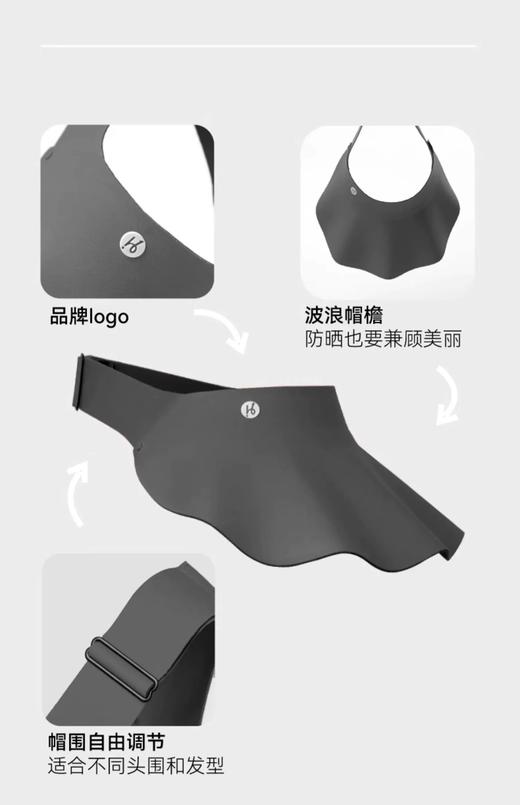 heybetter 防晒帽女士夏季大帽檐太阳帽 可折叠 骑车空顶 成人遮阳帽子、贝壳帽  /  修饰脸型夏季轻软可折叠收纳 商品图9