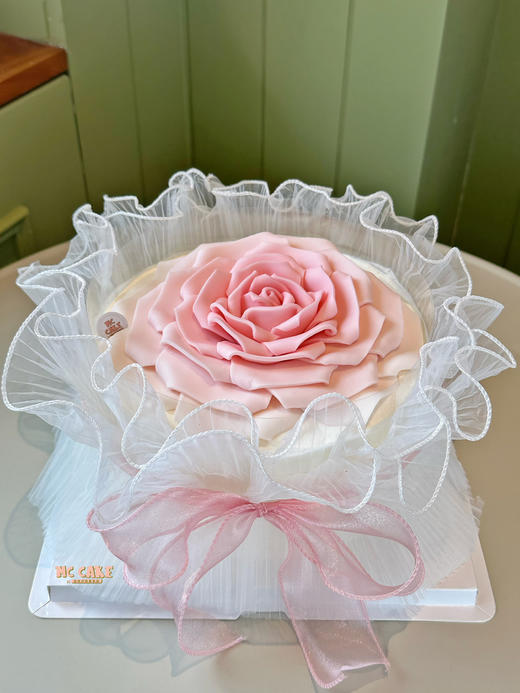 妈妈\女士生日粉色翻糖花束蛋糕 商品图2