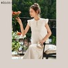 OLrain欧芮儿法式连衣裙女夏季2024年新款新中式盘扣小飞袖长裙 商品缩略图0