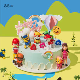 汪汪队奶油蛋糕，可选1.5/2.5 /3.5磅-冰淇淋口味仅限深圳广州佛山可选