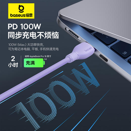 倍思 劲速系列 快充数据线 Type-C to Type-C 100W 商品图4