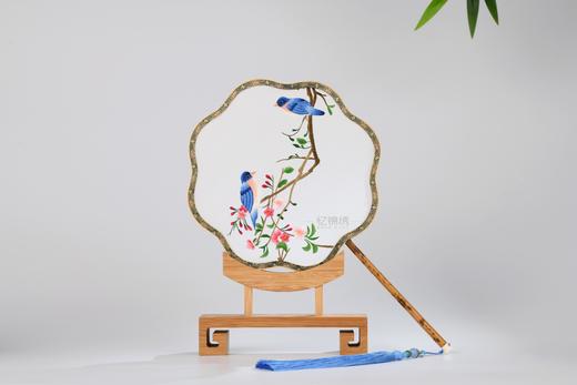 蜀绣双面宫扇-喜鹊登梅图 商品图1