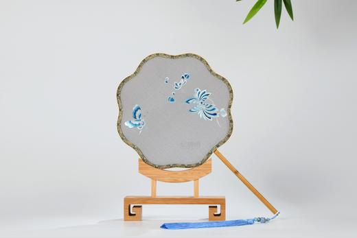 蜀绣双面宫扇-蝶恋花 商品图1