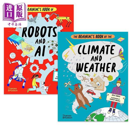 【中商原版】天才之书2册 英文原版儿童科普绘本 The Brainiacs Book of  the Climate and Weather  Robots and AI 商品图0