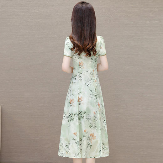 时尚改良，新中式连衣裙QYM-LRX-319683-Y 商品图2