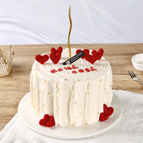 【爱心】新鲜芒果夹心戚风蛋糕，有进口动物淡奶油和混合乳脂奶油可选