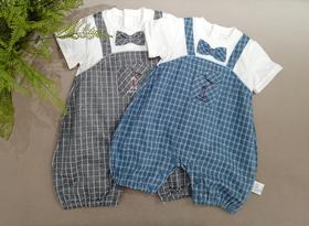 圣宝度伦童装假两件连体衣