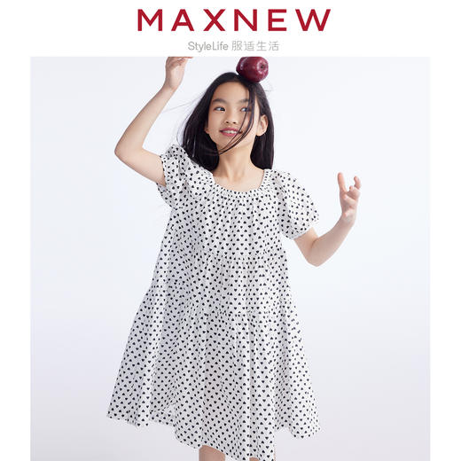 【裙装】 童装舒适亲肤冰感经典碎花蛋糕裙 1N2365304 商品图3