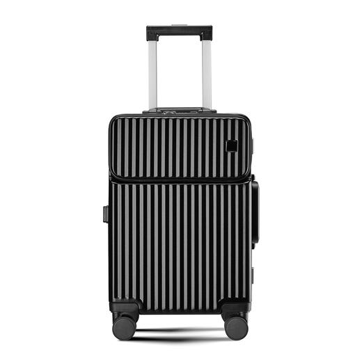 自然醒前置开口登机行李箱女20寸小型旅行箱万向轮商务密码拉杆箱SY 商品图6