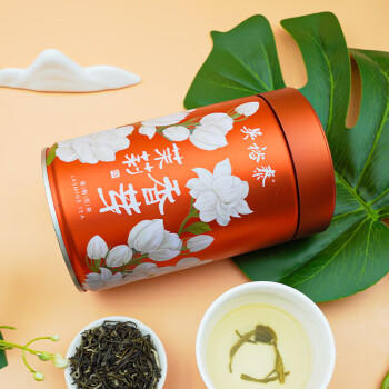 吴裕泰茉莉花茶叶 茉莉香芽浓香型特种160g七窨高芽回甘罐装 商品图1