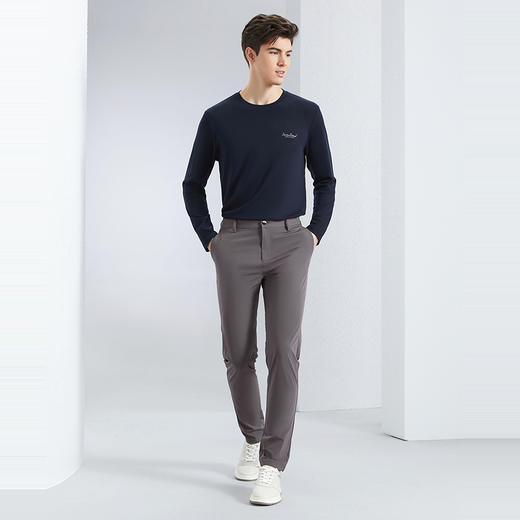 【速干凉感】柒牌休闲裤男2024春夏新款商务轻薄通勤直筒男士长裤	126H70210 商品图3