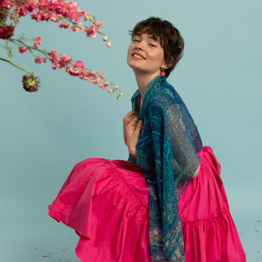 Harmonie 睡莲池 莫奈.奥德赛合作款 真丝丝巾 商品图3