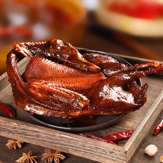 小胡鸭香辣鸭整鸭350g全鸭卤味 商品图3