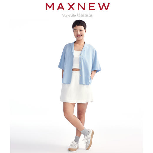 【衬衫】“国麻系列”柔软亲肤透气透湿宽松短款衬衫 1N2221303 商品图3