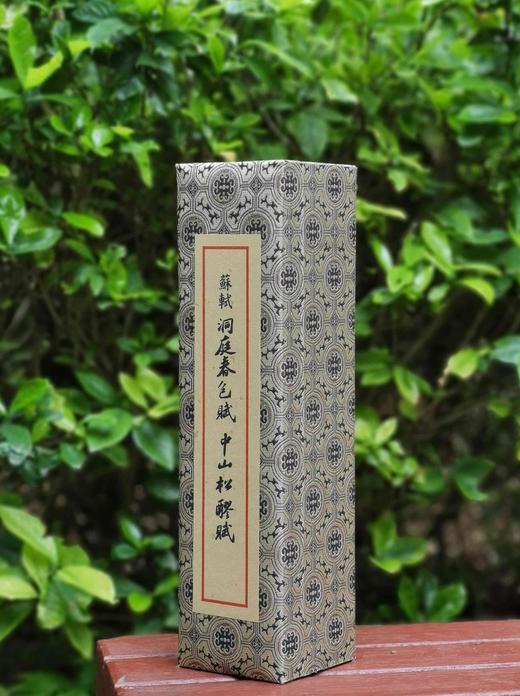 重点推荐！！苏轼《洞庭春色赋.中山松醪赋》手卷复刻

《洞庭春色赋.中山松醪赋》，卷轴装，锦函一盒，苏轼书，吉林文史出版社出品，吉林省博物馆监制，售价298元。 商品图0